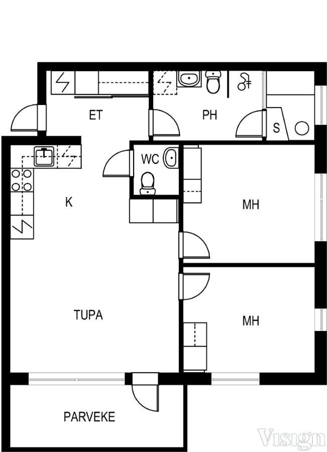 Levin Kunkku B2 Apartment Grey Buitenkant foto